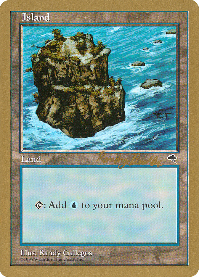 Island (rb335) (Randy Buehler) [World Championship Decks 1998] | Boutique FDB TCG