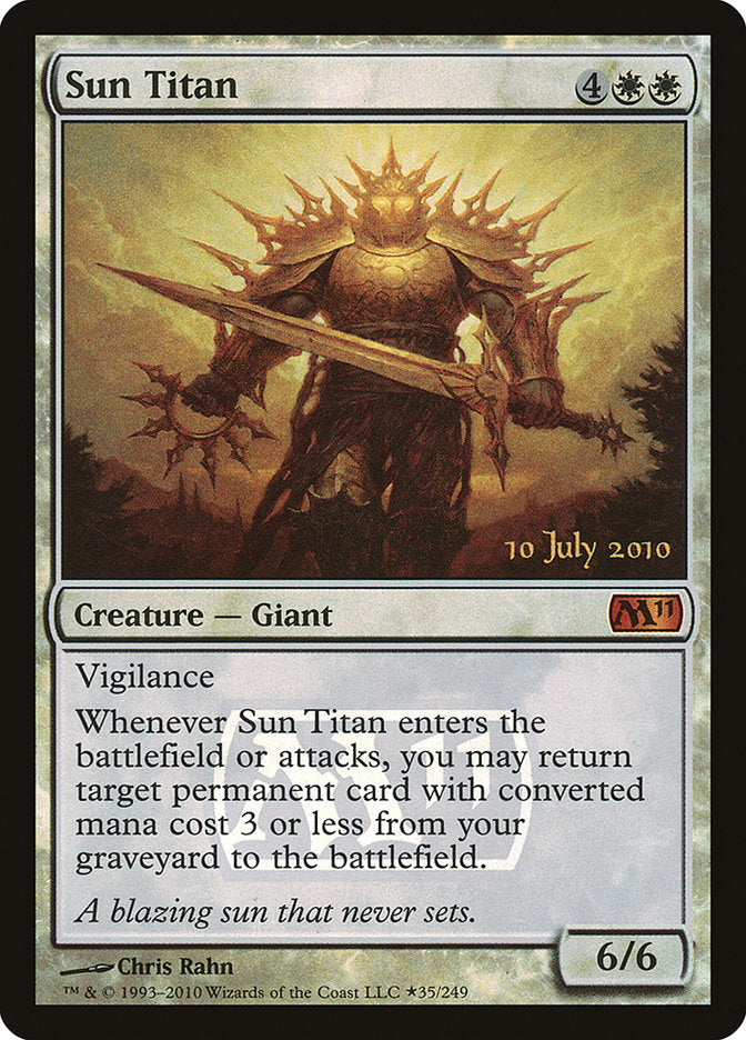 Sun Titan [Magic 2011 Prerelease Promos] | Boutique FDB TCG