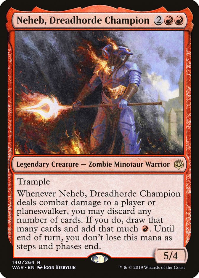 Neheb, Dreadhorde Champion [War of the Spark] | Boutique FDB TCG