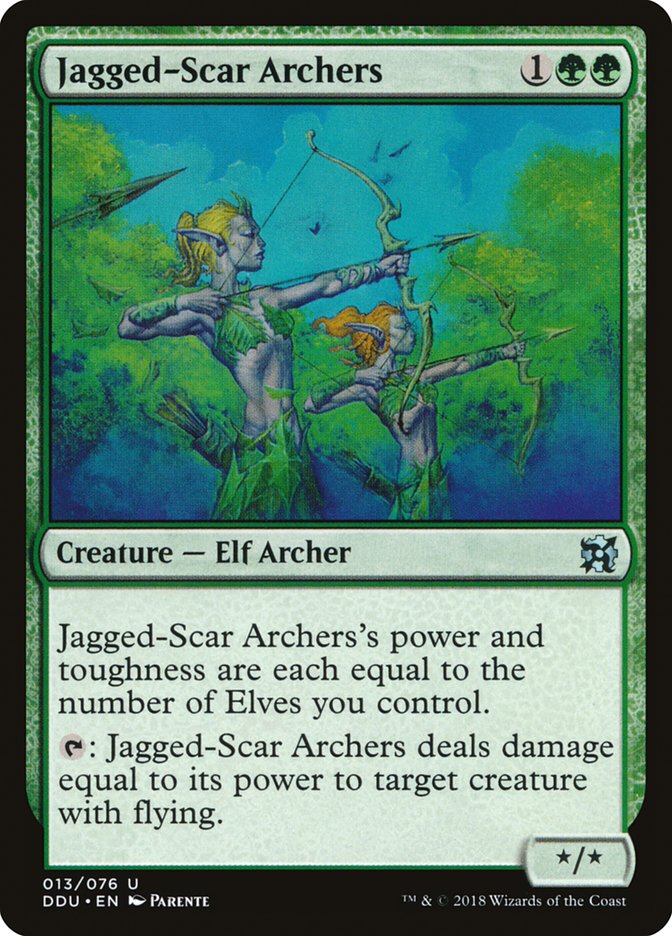 Jagged-Scar Archers [Duel Decks: Elves vs. Inventors] | Boutique FDB TCG