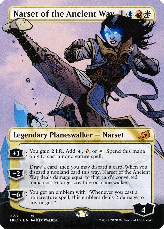 Narset of the Ancient Way (Borderless) [Ikoria: Lair of Behemoths] | Boutique FDB TCG