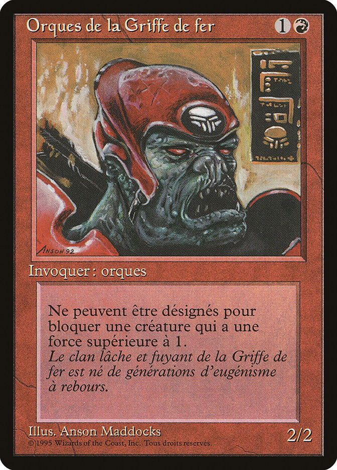 Ironclaw Orcs (French) - "Orques de la Griffe de fer" [Renaissance] | Boutique FDB TCG