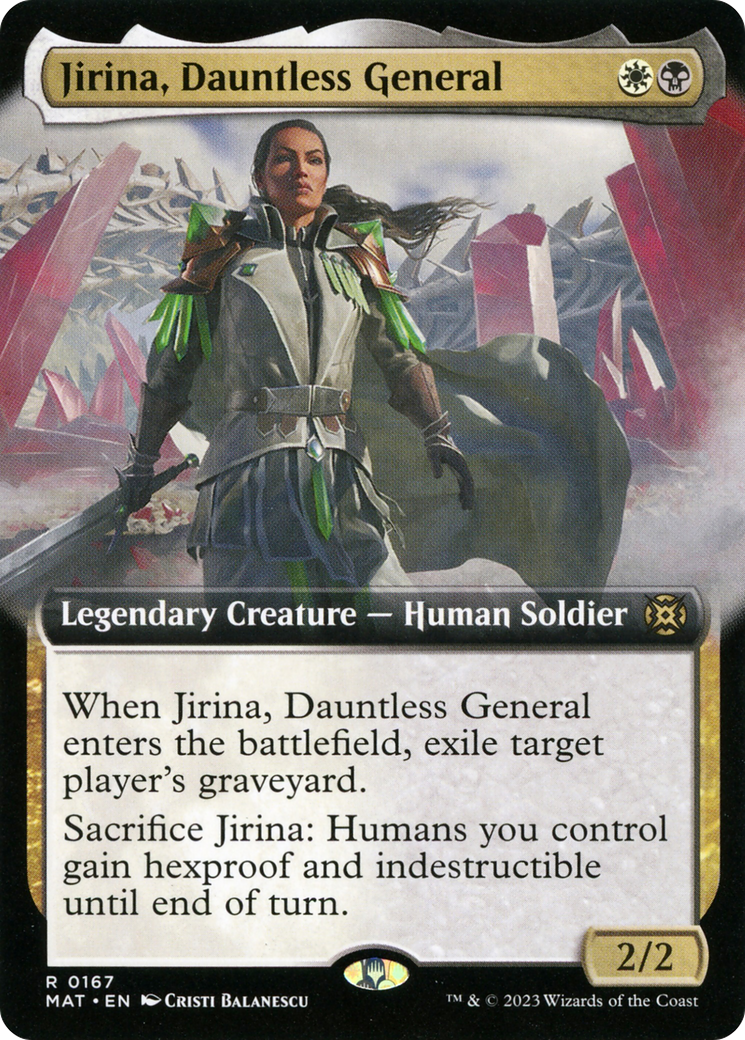 Jirina, Dauntless General (Extended Art) [March of the Machine: The Aftermath] | Boutique FDB TCG