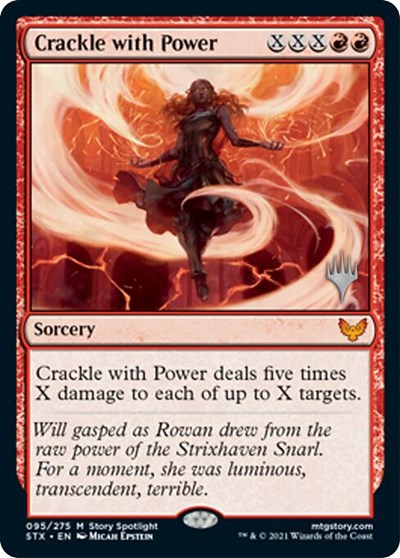 Crackle with Power (Promo Pack) [Strixhaven: School of Mages Promos] | Boutique FDB TCG