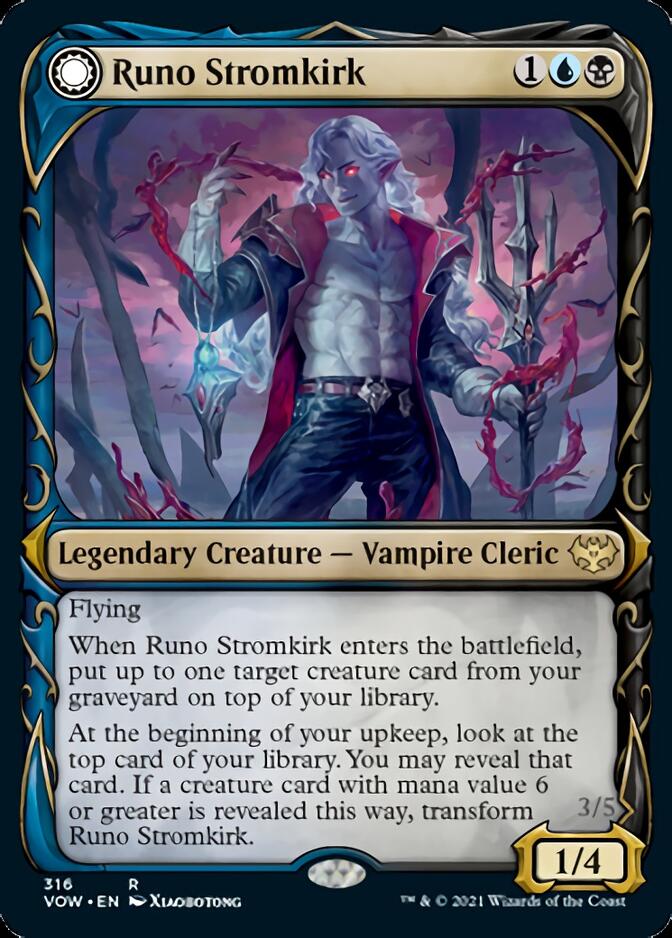 Runo Stromkirk // Krothuss, Lord of the Deep (Showcase Fang Frame) [Innistrad: Crimson Vow] | Boutique FDB TCG