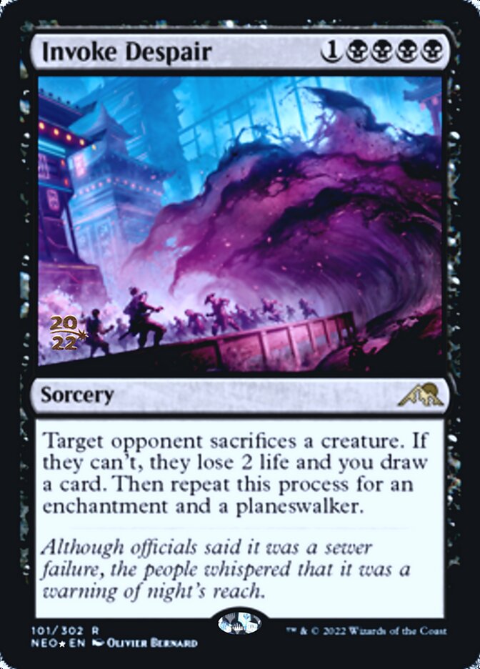 Invoke Despair [Kamigawa: Neon Dynasty Prerelease Promos] | Boutique FDB TCG