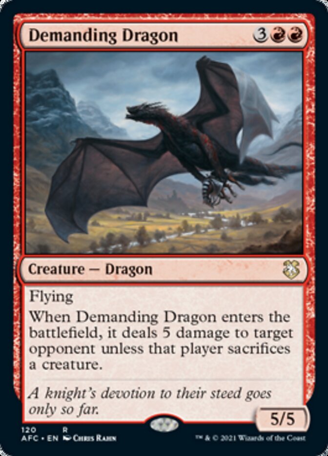 Demanding Dragon [Dungeons & Dragons: Adventures in the Forgotten Realms Commander] | Boutique FDB TCG