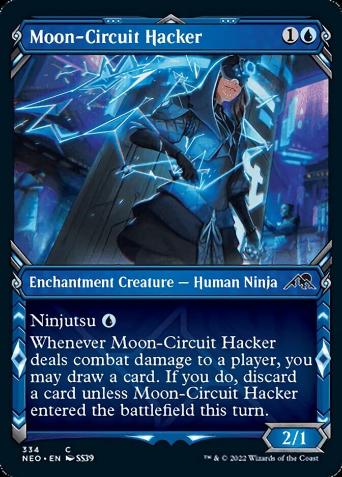 Moon-Circuit Hacker (Showcase Ninja) [Kamigawa: Neon Dynasty] | Boutique FDB TCG