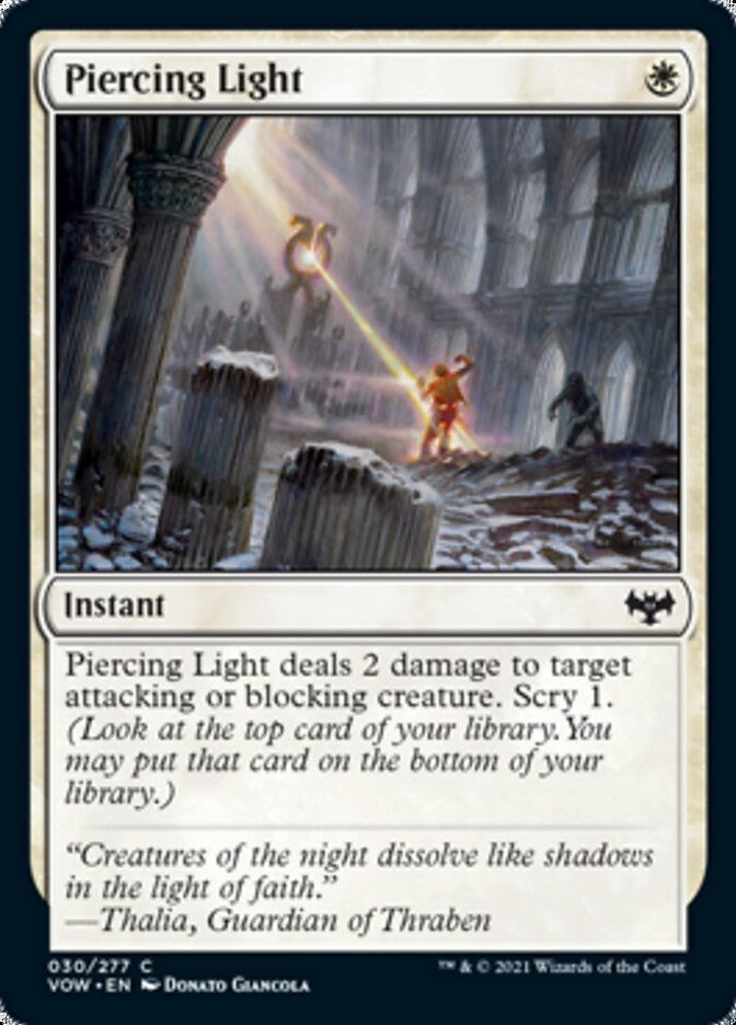 Piercing Light [Innistrad: Crimson Vow] | Boutique FDB TCG