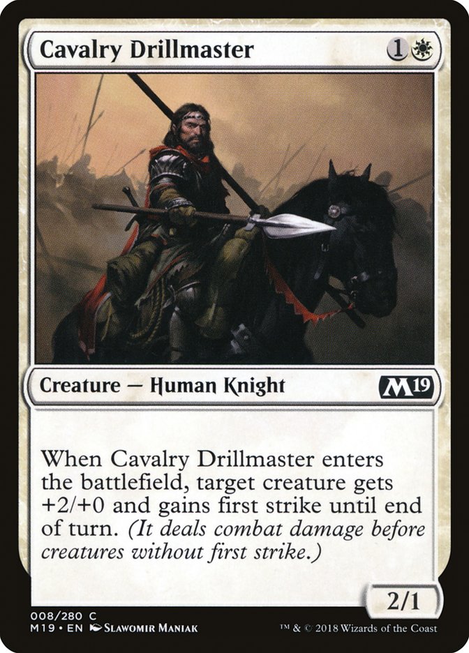 Cavalry Drillmaster [Core Set 2019] | Boutique FDB TCG