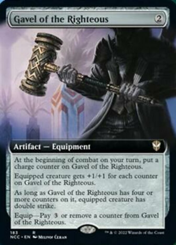 Gavel of the Righteous (Extended Art) [Streets of New Capenna Commander] | Boutique FDB TCG