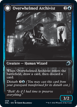 Overwhelmed Archivist // Archive Haunt [Innistrad: Double Feature] | Boutique FDB TCG