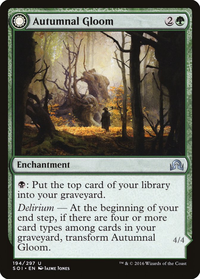 Autumnal Gloom // Ancient of the Equinox [Shadows over Innistrad] | Boutique FDB TCG