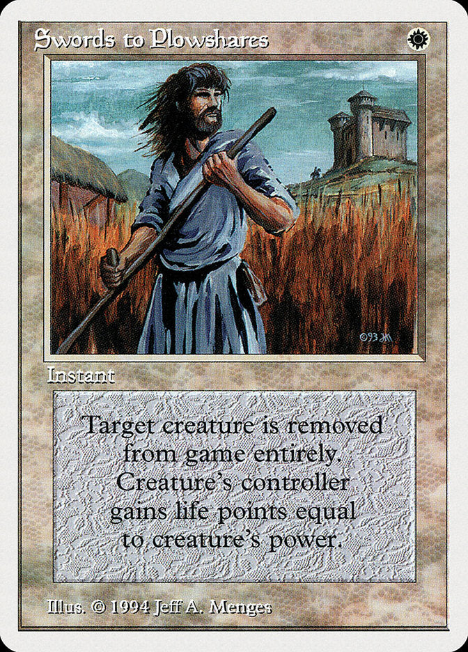 Swords to Plowshares [Summer Magic / Edgar] | Boutique FDB TCG