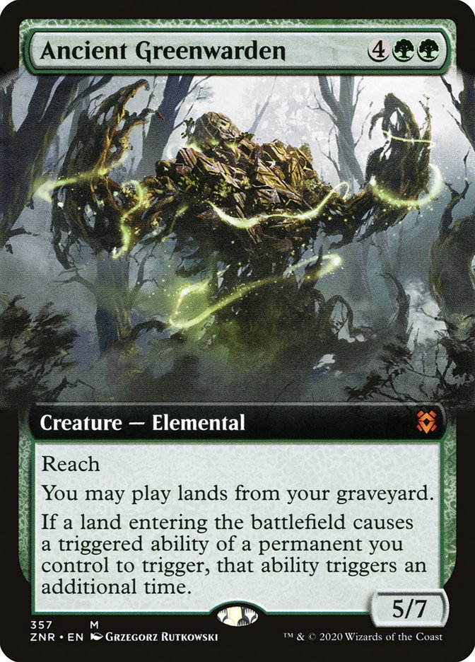 Ancient Greenwarden (Extended Art) [Zendikar Rising] | Boutique FDB TCG