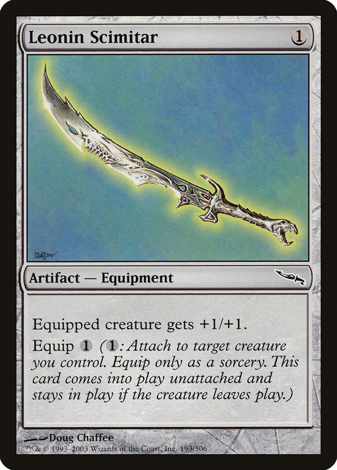 Leonin Scimitar [Mirrodin] | Boutique FDB TCG