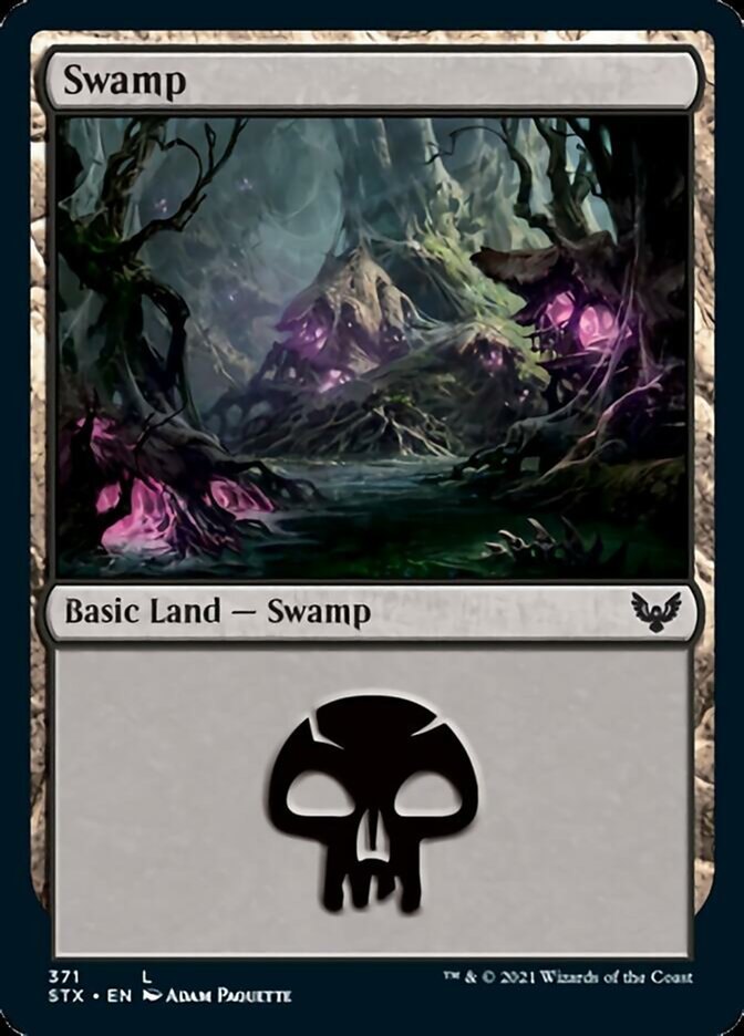 Swamp (371) [Strixhaven: School of Mages] | Boutique FDB TCG