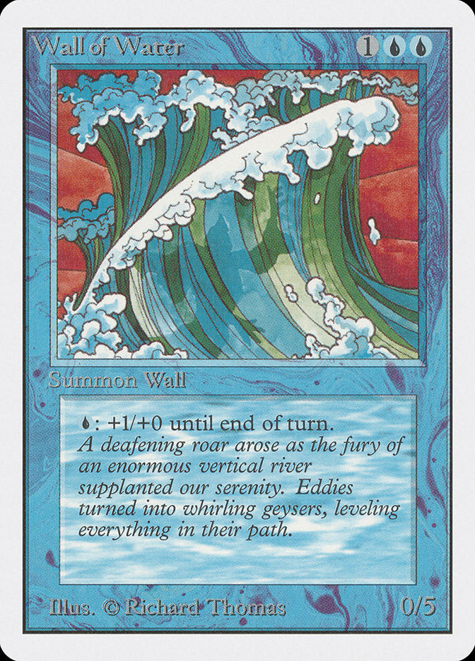 Wall of Water [Unlimited Edition] | Boutique FDB TCG