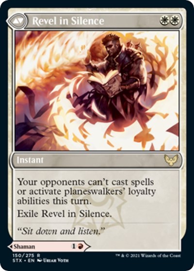 Flamescroll Celebrant // Revel in Silence [Strixhaven: School of Mages Prerelease Promos] | Boutique FDB TCG