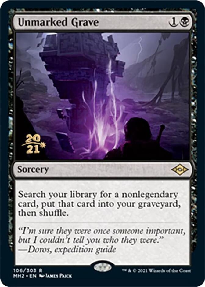 Unmarked Grave [Modern Horizons 2 Prerelease Promos] | Boutique FDB TCG