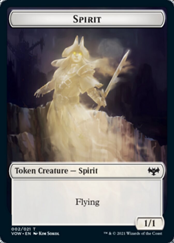 Spirit Token (002) [Innistrad: Crimson Vow Tokens] | Boutique FDB TCG