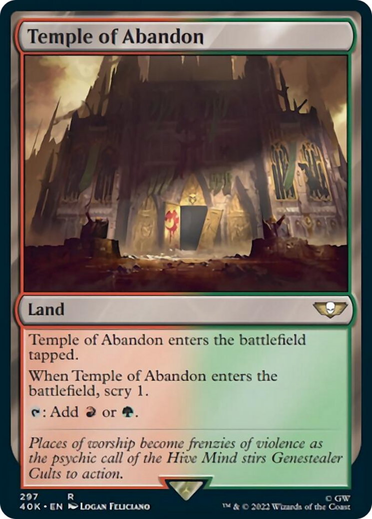 Temple of Abandon (Surge Foil) [Warhammer 40,000] | Boutique FDB TCG