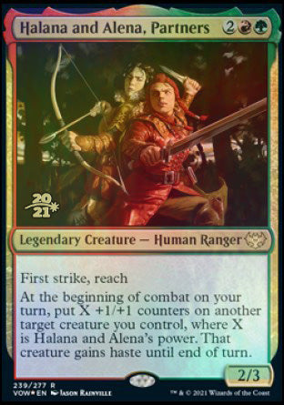 Halana and Alena, Partners [Innistrad: Crimson Vow Prerelease Promos] | Boutique FDB TCG