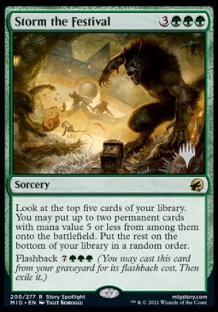 Storm the Festival (Promo Pack) [Innistrad: Midnight Hunt Promos] | Boutique FDB TCG