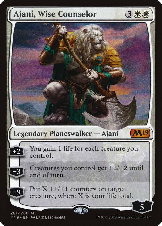 Ajani, Wise Counselor [Core Set 2019] | Boutique FDB TCG