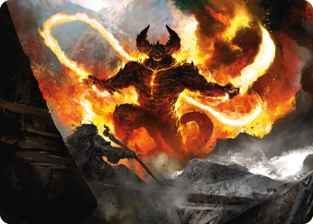 The Balrog, Flame of Udun Art Card [The Lord of the Rings: Tales of Middle-earth Art Series] | Boutique FDB TCG