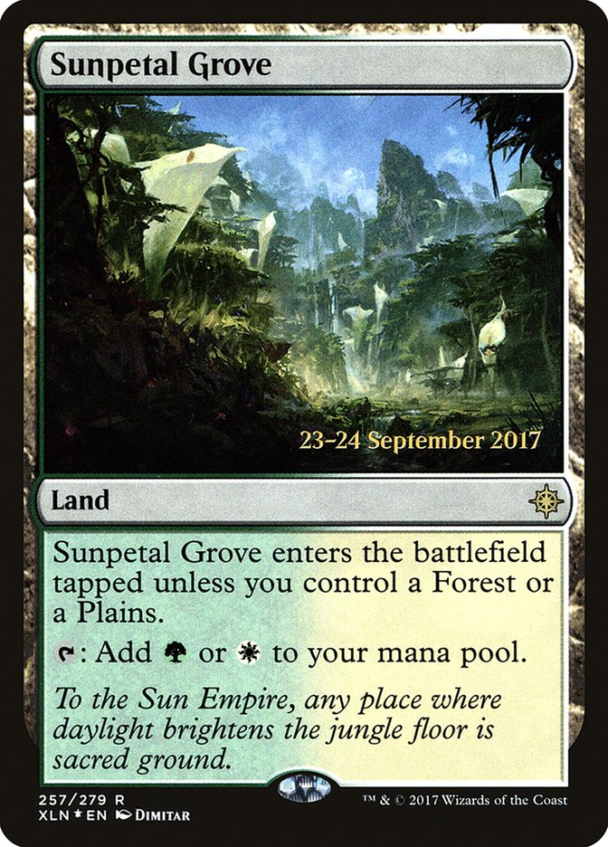 Sunpetal Grove [Ixalan Prerelease Promos] | Boutique FDB TCG