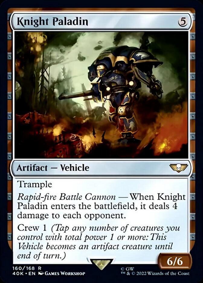 Knight Paladin (Surge Foil) [Warhammer 40,000] | Boutique FDB TCG