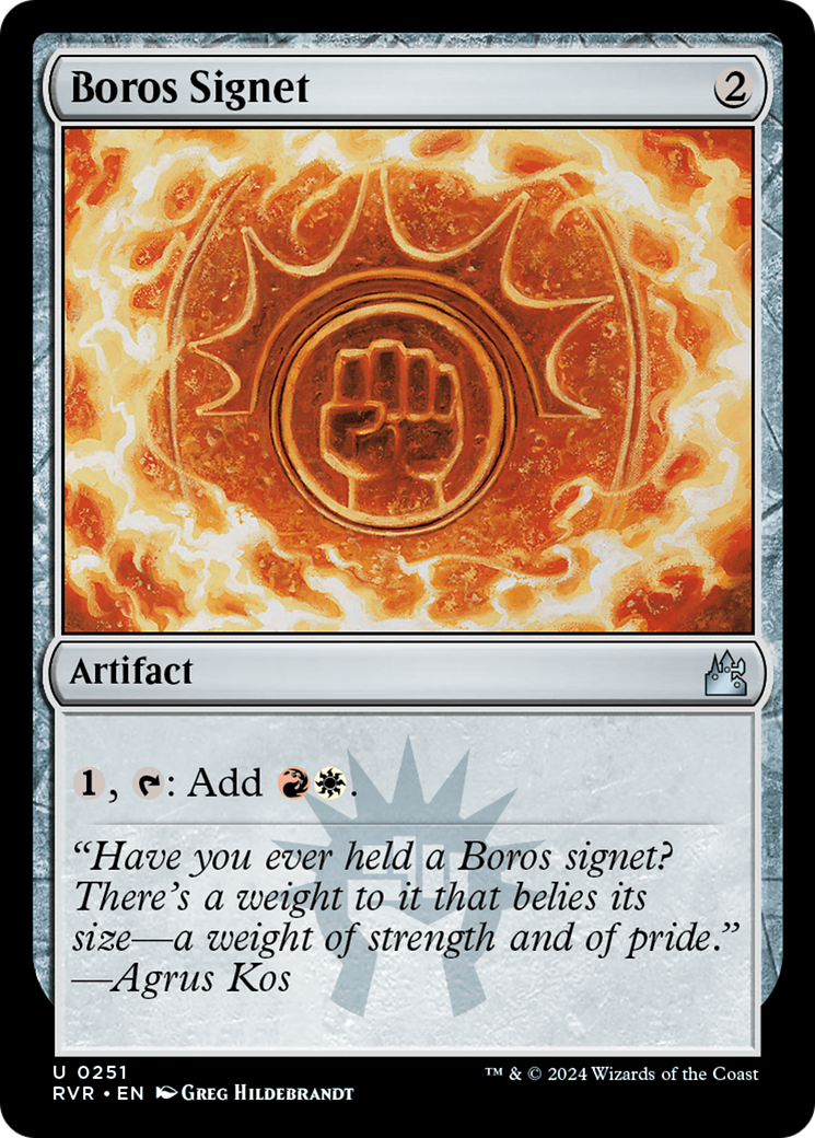 Boros Signet [Ravnica Remastered] | Boutique FDB TCG