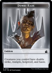 Saproling // Emblem - Domri Rade Double-Sided Token [Ravnica Remastered Tokens] | Boutique FDB TCG