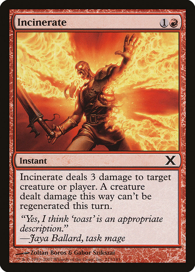 Incinerate [Tenth Edition] | Boutique FDB TCG