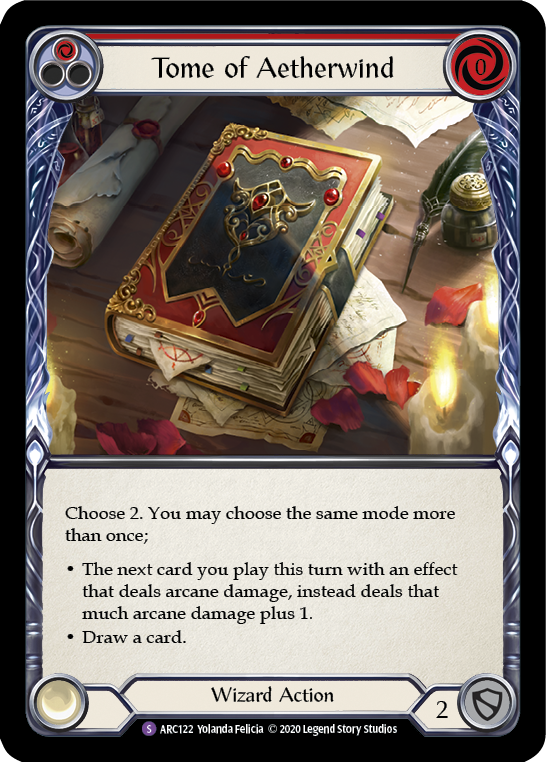 Tome of Aetherwind [U-ARC122] (Arcane Rising Unlimited)  Unlimited Normal | Boutique FDB TCG