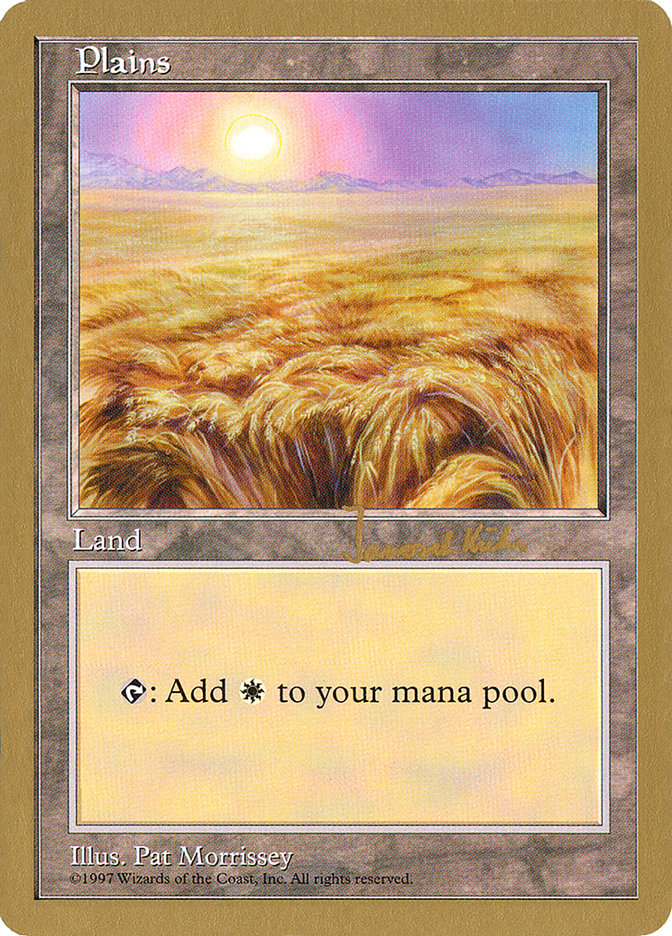 Plains (jk432) (Janosch Kuhn) [World Championship Decks 1997] | Boutique FDB TCG