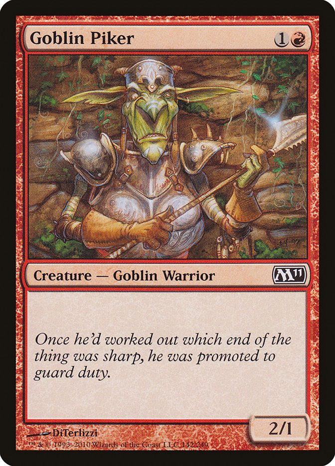 Goblin Piker [Magic 2011] | Boutique FDB TCG