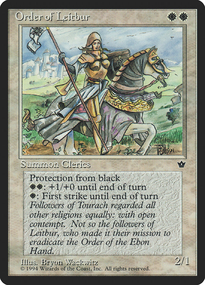 Order of Leitbur (Horse Facing Right) [Fallen Empires] | Boutique FDB TCG
