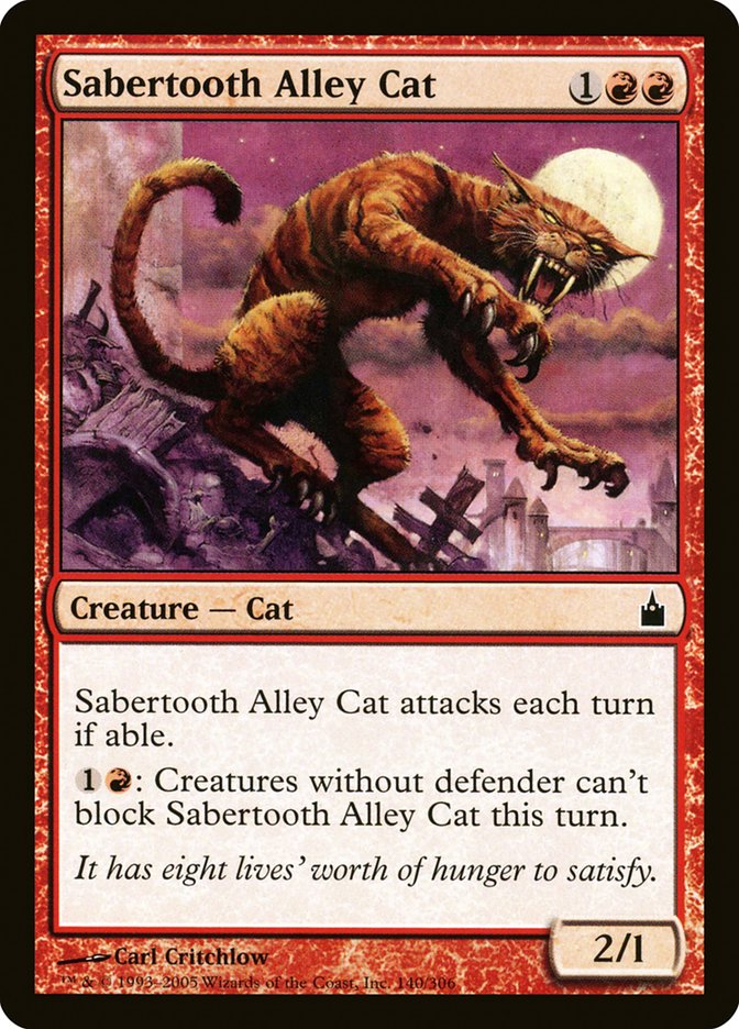 Sabertooth Alley Cat [Ravnica: City of Guilds] | Boutique FDB TCG