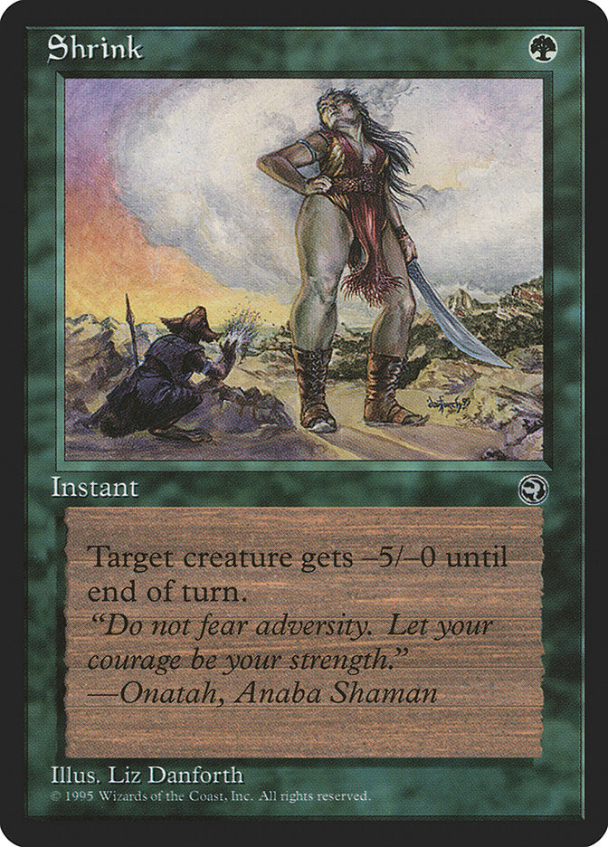 Shrink (Onatah Flavor Text) [Homelands] | Boutique FDB TCG