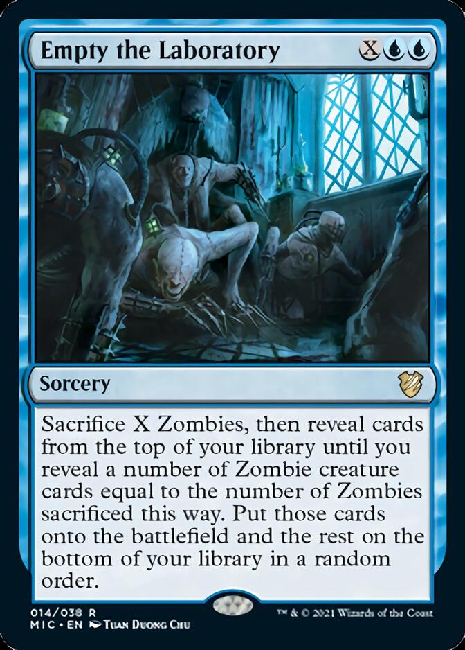 Empty the Laboratory [Innistrad: Midnight Hunt Commander] | Boutique FDB TCG