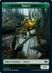 Insect // Human Soldier Double-Sided Token [Innistrad: Crimson Vow Tokens] | Boutique FDB TCG