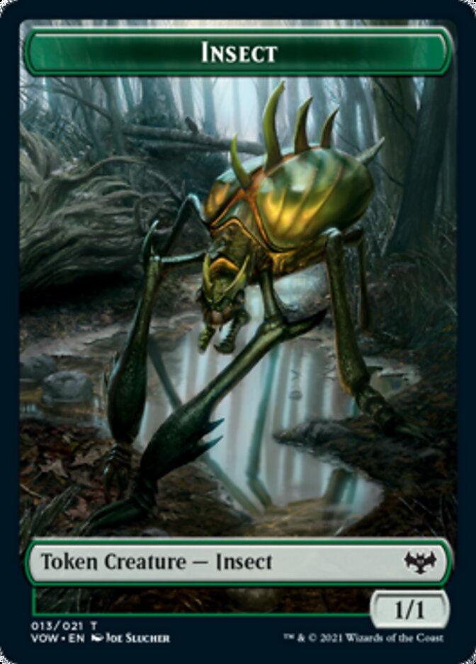 Insect // Treasure Double-Sided Token [Innistrad: Crimson Vow Tokens] | Boutique FDB TCG