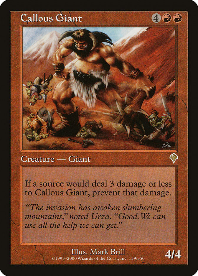 Callous Giant [Invasion] | Boutique FDB TCG