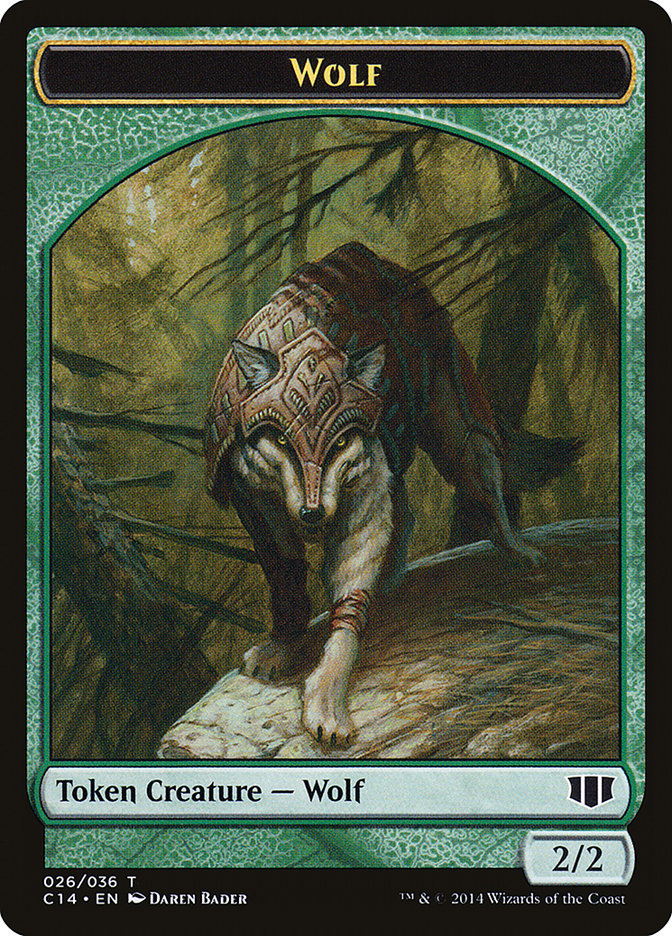 Treefolk // Wolf Double-Sided Token [Commander 2014 Tokens] | Boutique FDB TCG