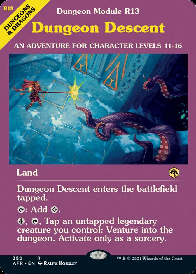 Dungeon Descent (Dungeon Module) [Dungeons & Dragons: Adventures in the Forgotten Realms] | Boutique FDB TCG