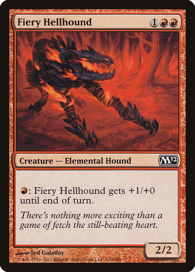 Fiery Hellhound [Magic 2012] | Boutique FDB TCG