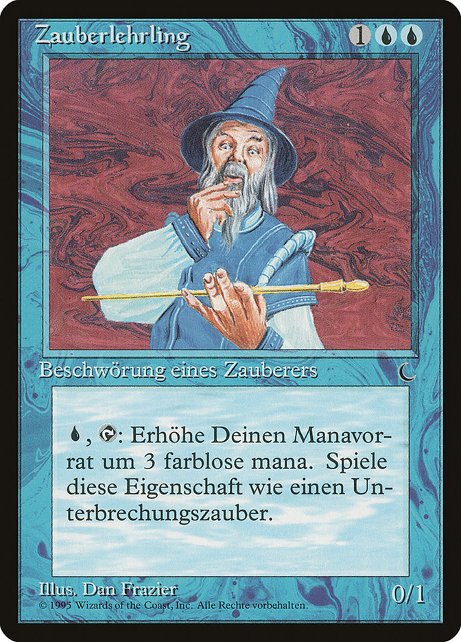 Apprentice Wizard (German) - "Zauberlehrling" [Renaissance] | Boutique FDB TCG