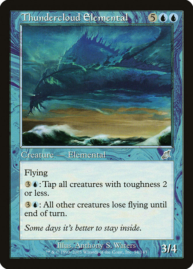 Thundercloud Elemental [Scourge] | Boutique FDB TCG